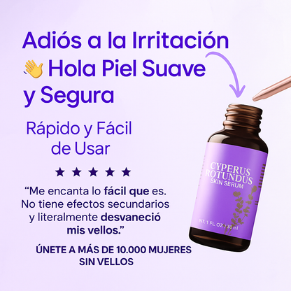 Serum Cyperus Rotundus – Reduce el Crecimiento del Vello | Natural y Sin Dolor