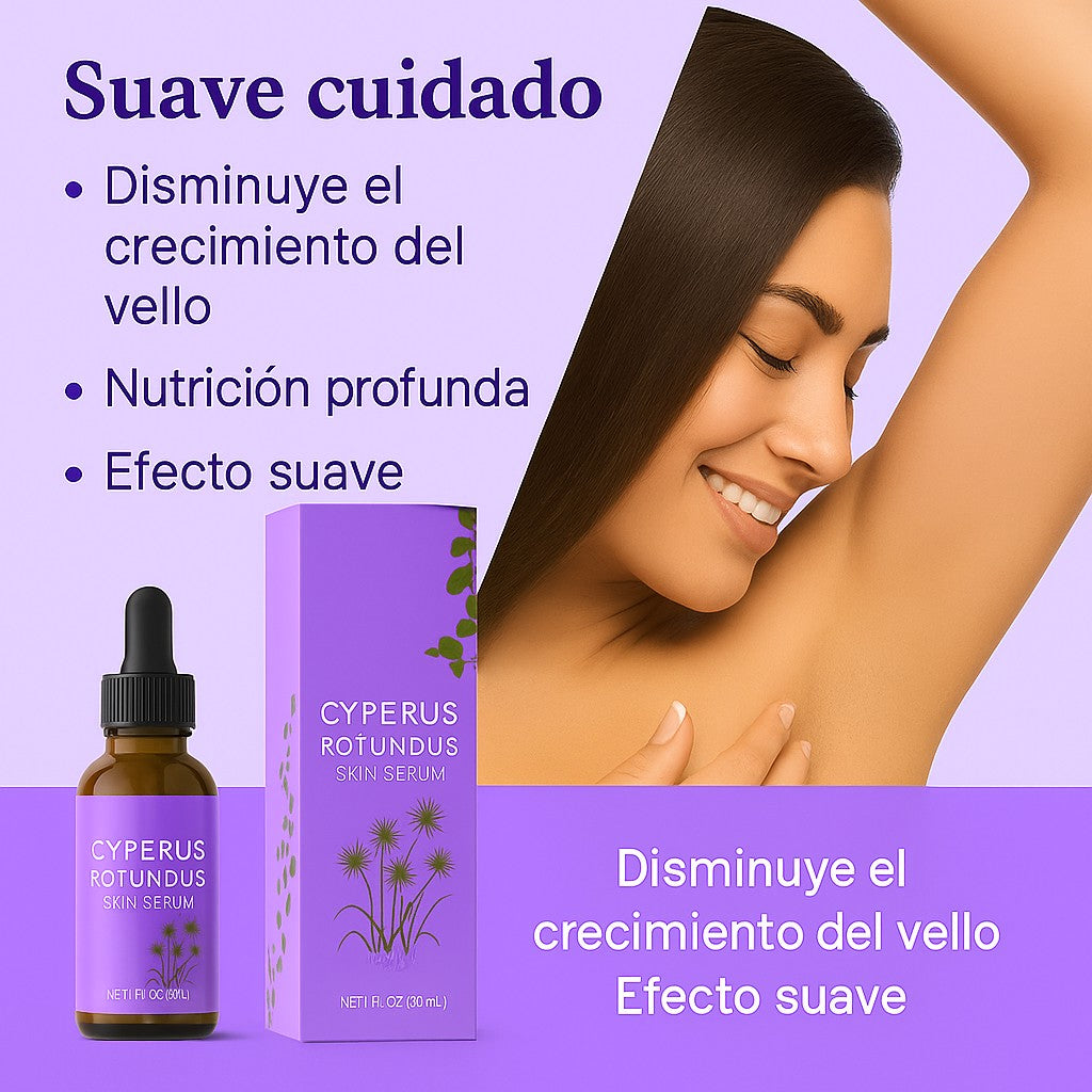 Serum Cyperus Rotundus – Reduce el Crecimiento del Vello | Natural y Sin Dolor