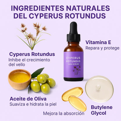 Serum Cyperus Rotundus – Reduce el Crecimiento del Vello | Natural y Sin Dolor